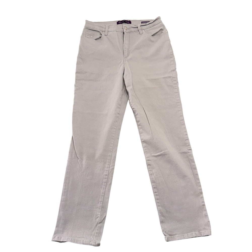 Gloria Vanderbilt Amanda High Rise Tapered Jeans Light Grey Size 10 Mens
